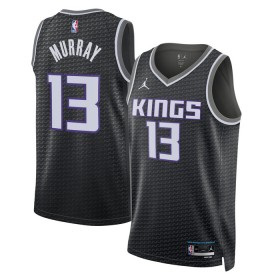 Män Sacramento Kings Tröja Keegan Murray 13 Jordan 2022-23 Statement Edition Svart Swingman